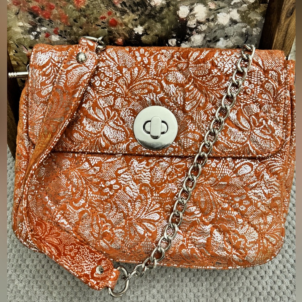 Leather Bag/Crossbody from Italy